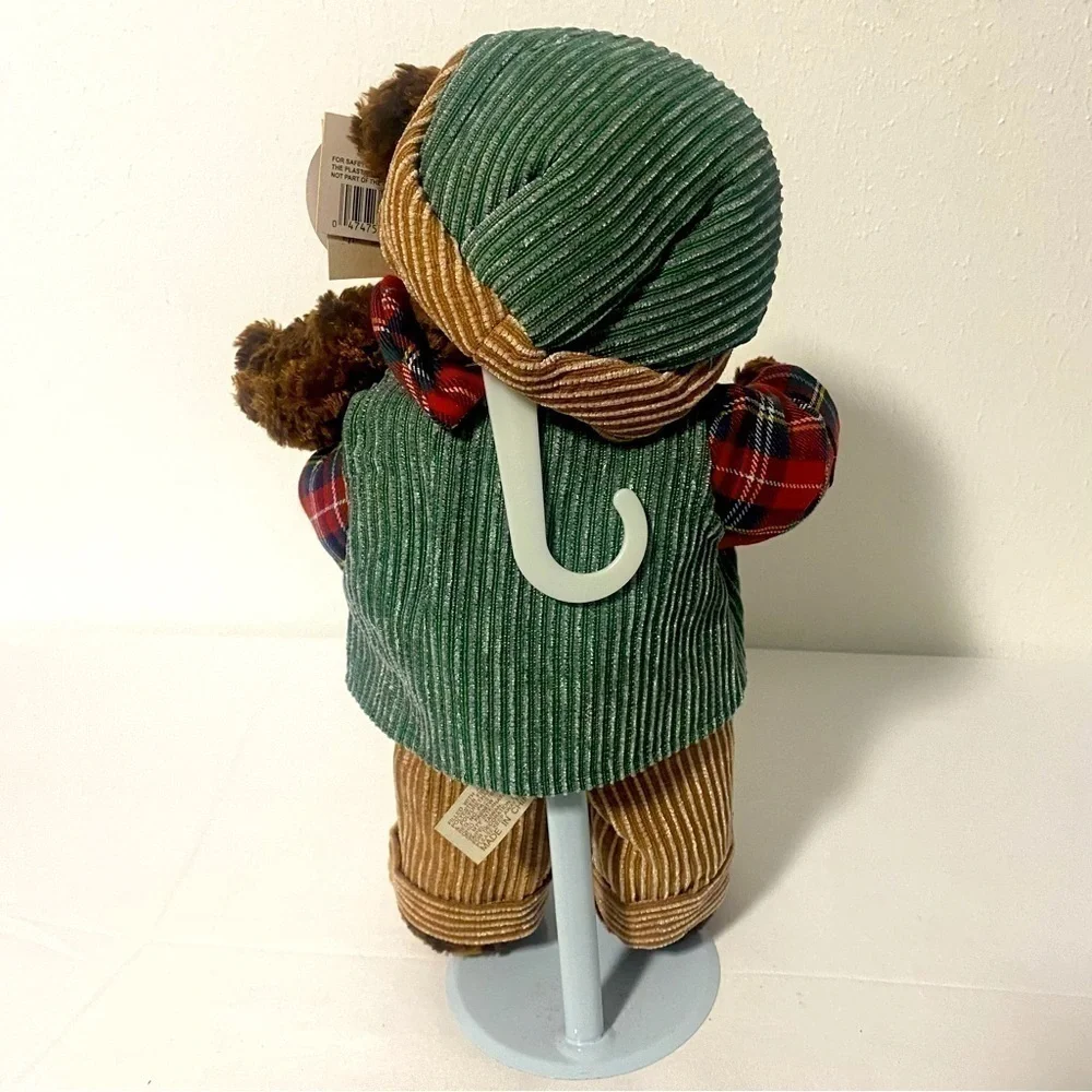 Vintage Dan  Dee Teddy Bear , Olive And Beige Corduroy  Outfit Beautiful